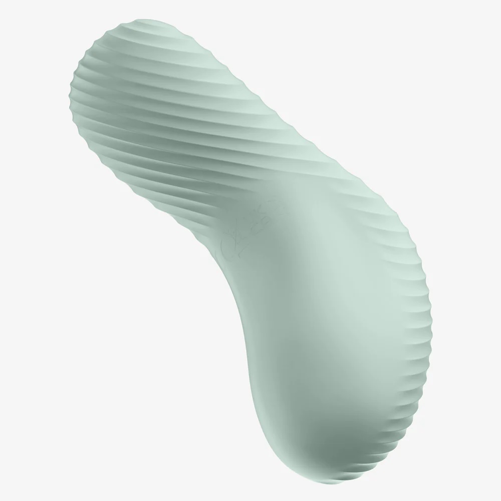 LAYA III was made to lay on the body hence the name with a g... Fun Factory - Laya III Massager - Sage Green photo-4