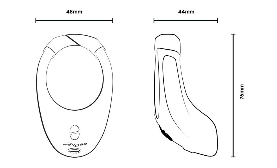This wearable stimulation ring, controlled by app or remote,... We-Vibe - Bond Ring - Black photo-12