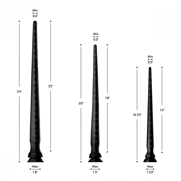 How many inches can you take? Test your limits and enjoy up ... Hosed - 18" Tapered Hose - Black photo-8