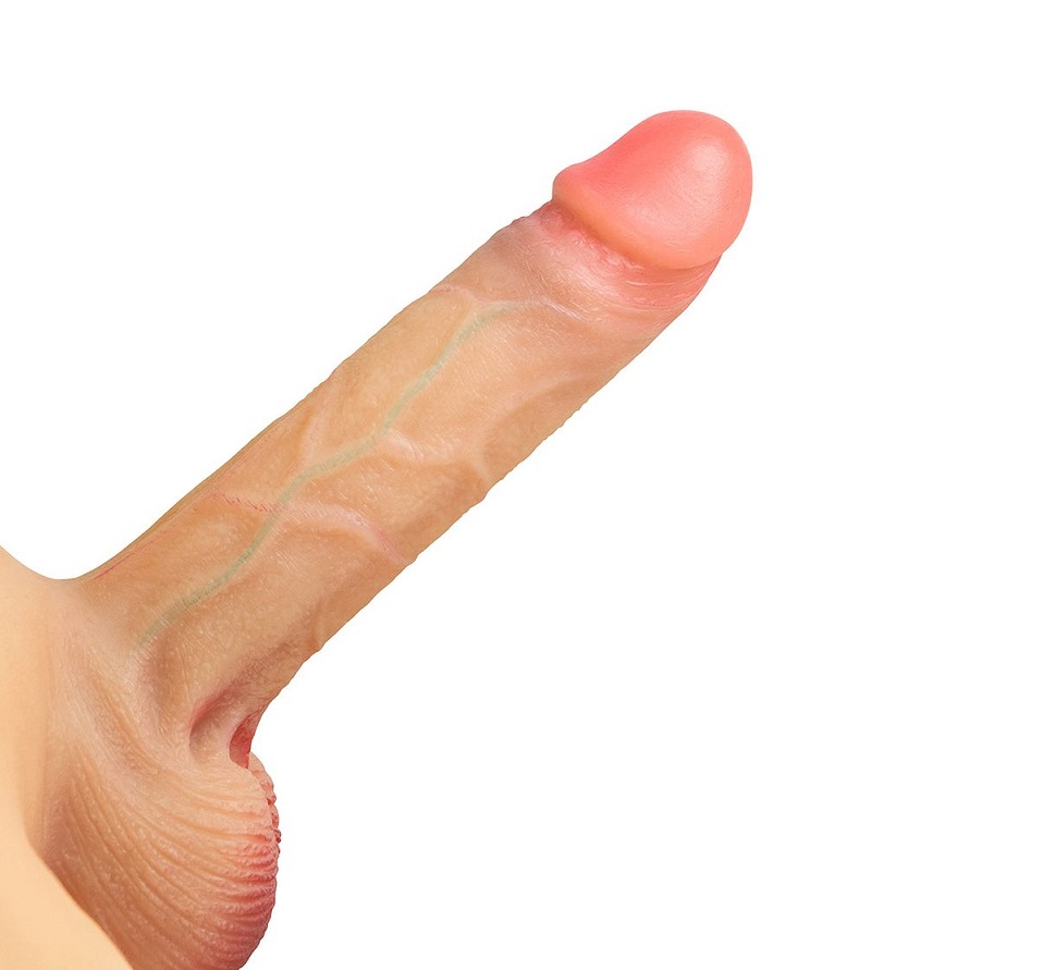 Unleash your inner alpha with the Real Manly Hollow Realisti... Real Manly - Hollow Realistic Dildo Suit - Flesh - S/M photo-5