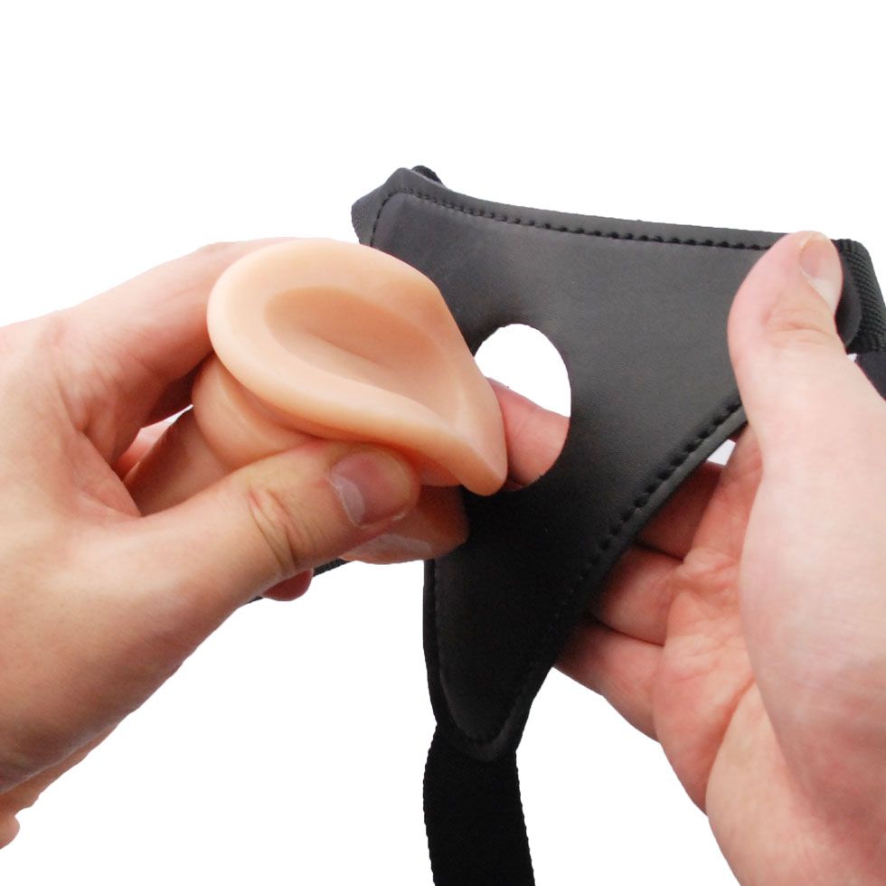 Shame and crown intersect each other.
It's sensual and d... A-One - Double Dildo Belt - Black photo-11