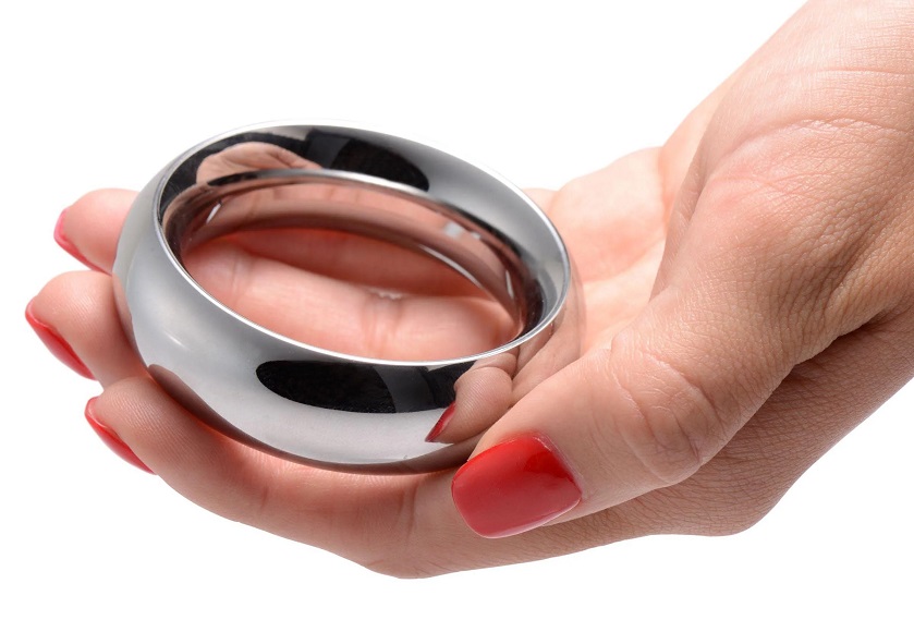 Show off with this Stainless Steel Cock Ring that looks awes... Master Series - Steel Cock Ring 2" photo-2