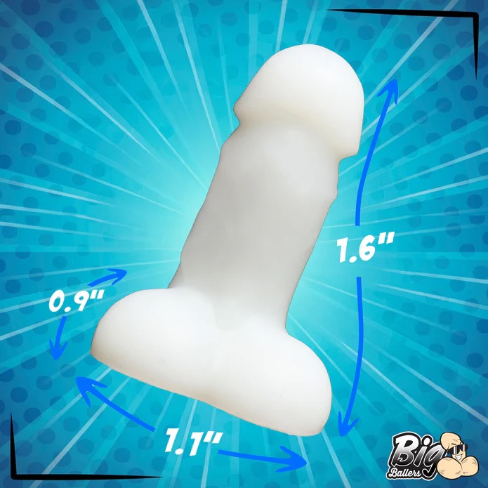 Four Mini Dildos!: This pack is packing 4 mini dildos that w... Big Ballers - Glow Snap-On Peckers 4 pcs photo-6