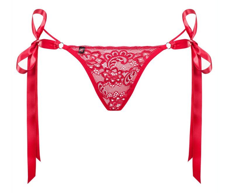 You've just found your favourite style of a thong! A hot... Obsessive - Lovlea Thong w Bows - Red - L/XL photo-7