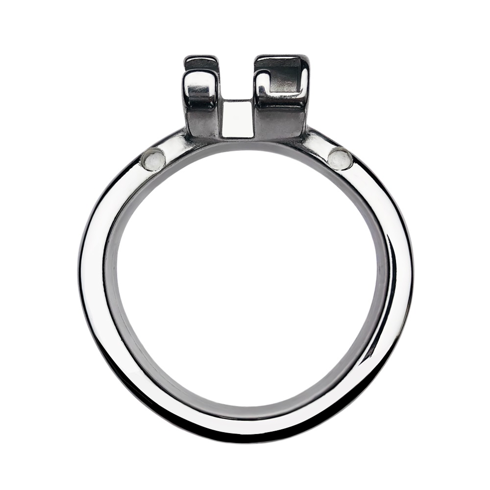 Material: 304 Stainless steel
Total high: 45mm&... FAAK - Mesh Chastity Cage 198 - Silver photo-6