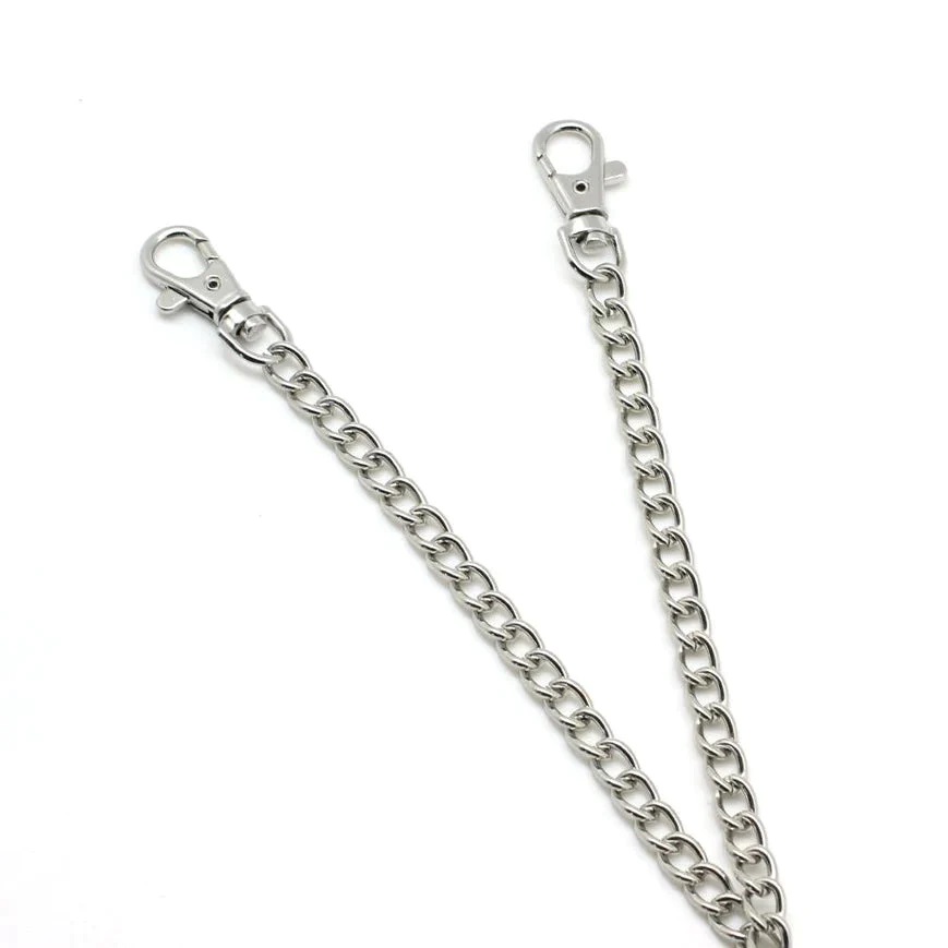 Tight or loose. Bull nose clips with rubber tips are a great... Liebe Seele - Bull Nose Nipple Clamps w Chain - Silver photo-2