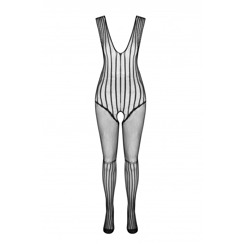 Sexy bodystocking that perfectly fits the figure, emphasizin... Passion - Bodystocking BS103 - Black photo-3
