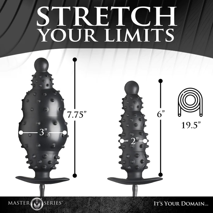 Ready for intense stimulation? This inflatable anal plug is ... Master Series - Ass Puffer Inflatable Plug - Black photo-8