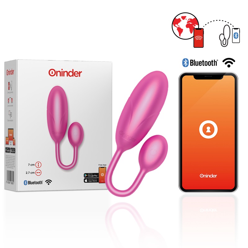 ONINDER DENVER is the ideal vibrator for couples who like to... Oninder - Denver App Controlled Vibro Egg - Pink photo-2