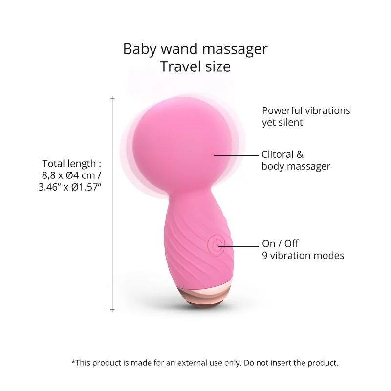 Barely the length of the average thumb, Itsy Bitsy is unique... Love to Love - Itsy Bitsy Tiny Wand - Pink photo-4