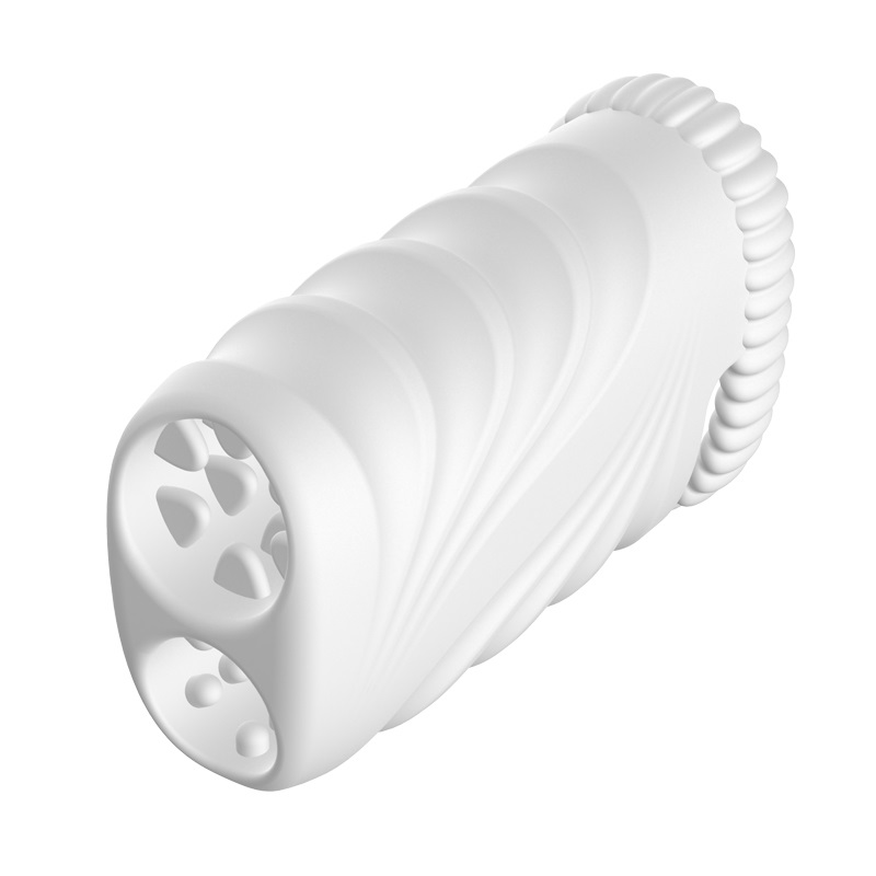 Adopted ergonomic design,this male masturbators totally fits... Secwell - Monroe Masturbator w Vibro Bullet - White photo-4