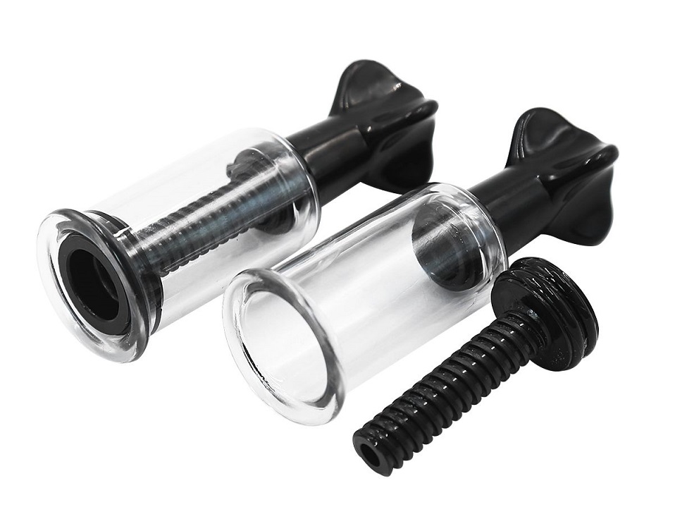 The Kiotos Cups can be applied to any body part. With a rota... Kiotos - Twist Nipple Cups S - Black photo-2