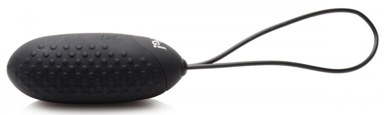 This powerful silicone egg vibrator has textured nubs that a... Bang! - 28X Nubbed Egg - Black photo-3