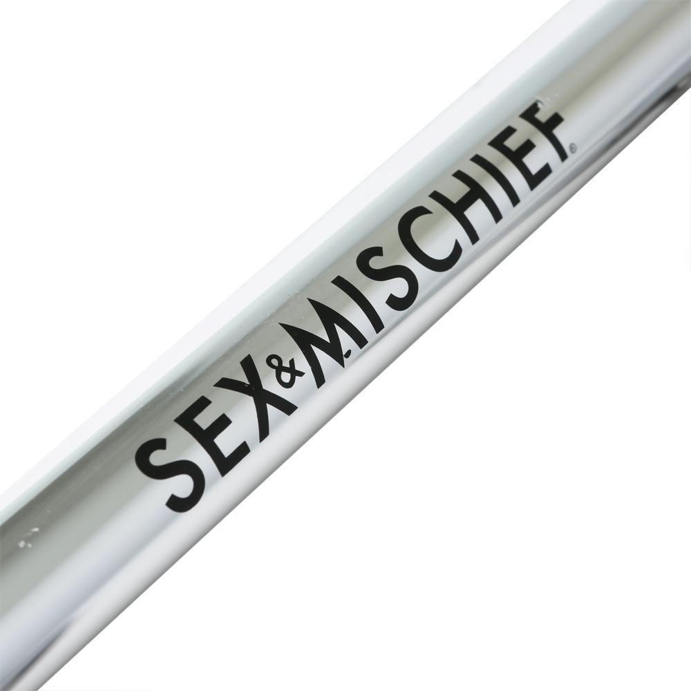 Spread your wrist or ankles with the Spreader Bar with Metal... S&M - Spreader Bar with Metal Cuffs photo-3