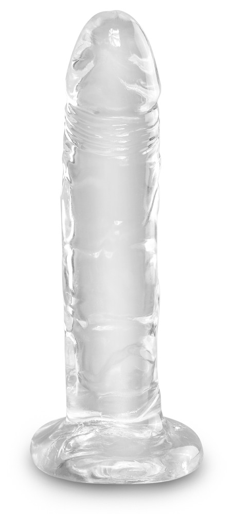 The King Cock Clear 6" Dildo combines a translucent dil... King Cock - 6" Cock - Clear photo-3