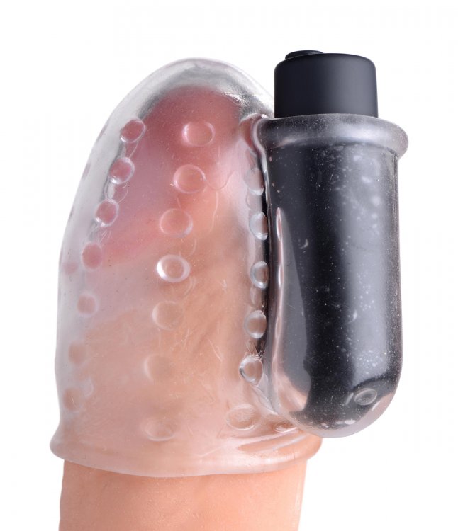 Designed to stimulate and tease! Secure this Head Teaser on ... Trinity Vibes - 28X Penis Head Teaser - Clear photo-5