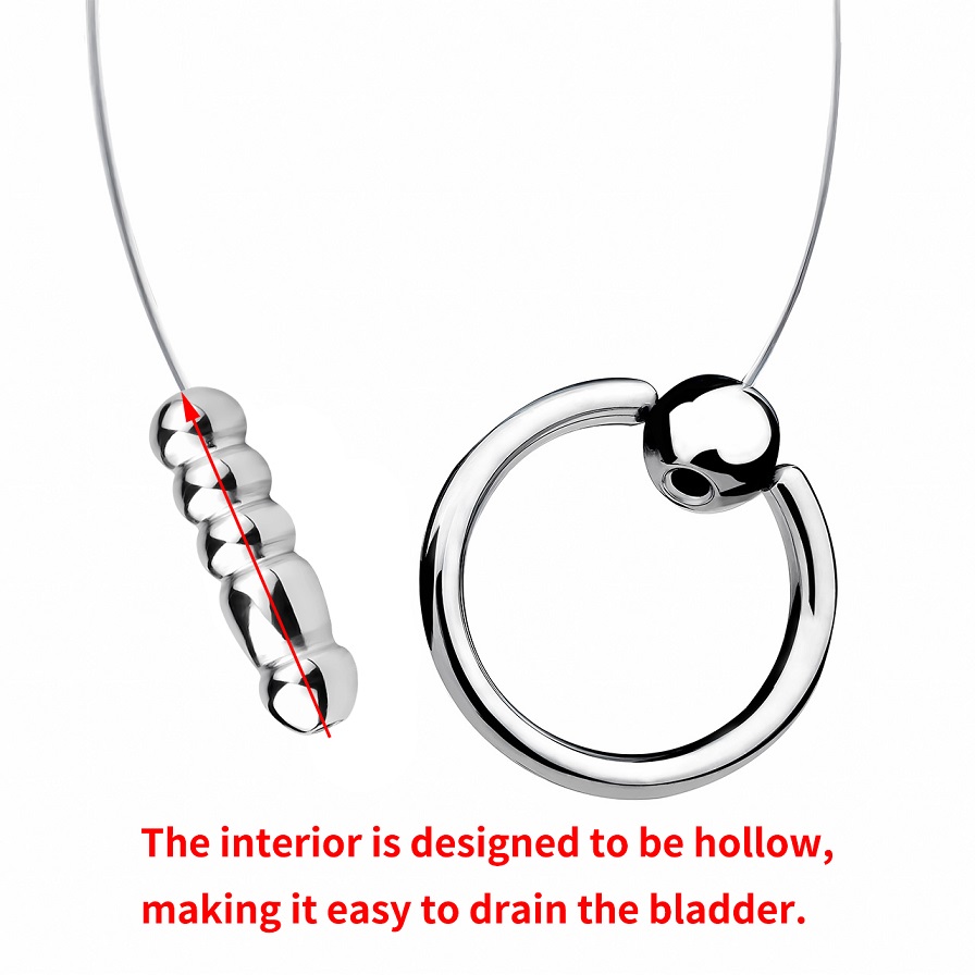 Material: 304 Stainless steel
Total length: 36cm
Net weight... FAAK - Urethral Sound w Ring M photo-3