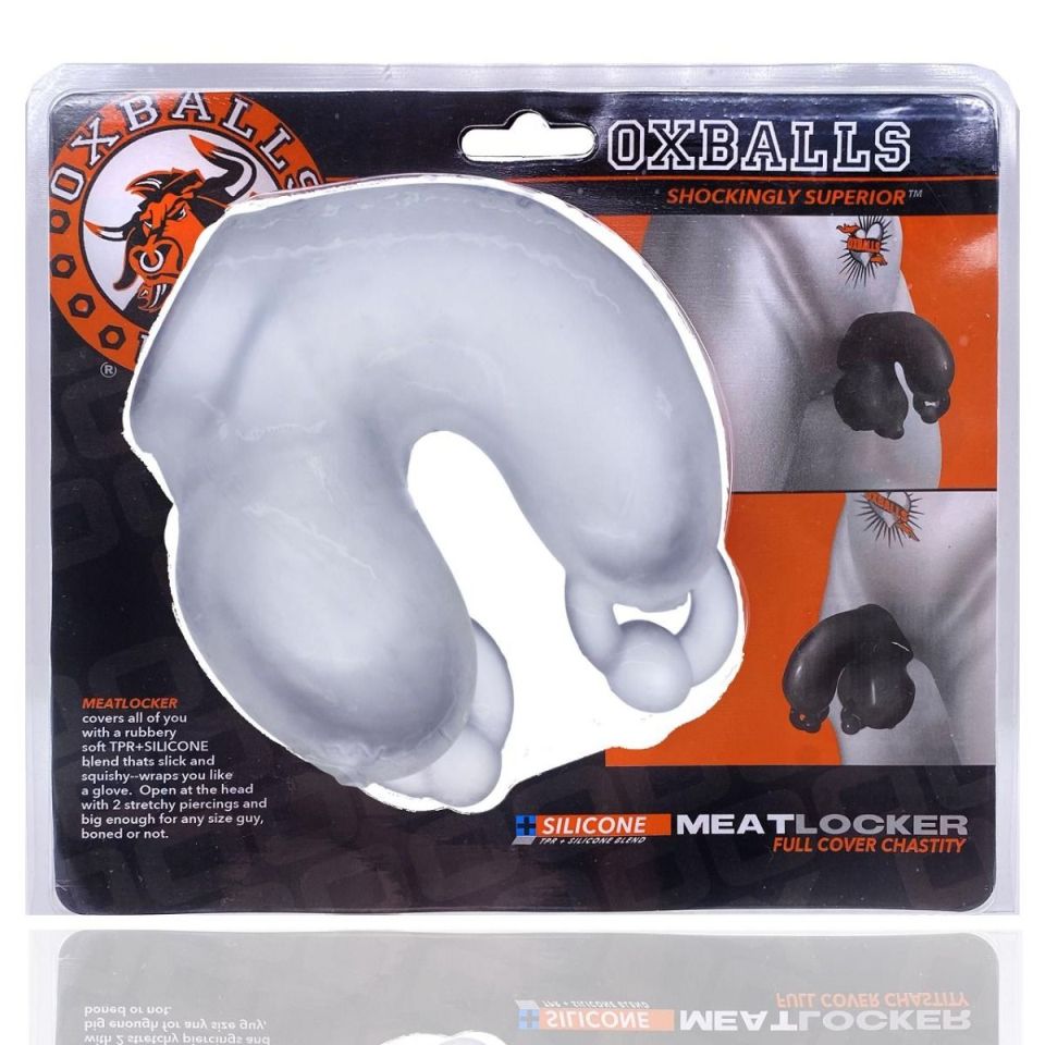 MEATLOCKER is Oxballs big, hard-core chastity gear, it wraps... Oxballs - Meatlocker Chastity - Clear Ice photo-5