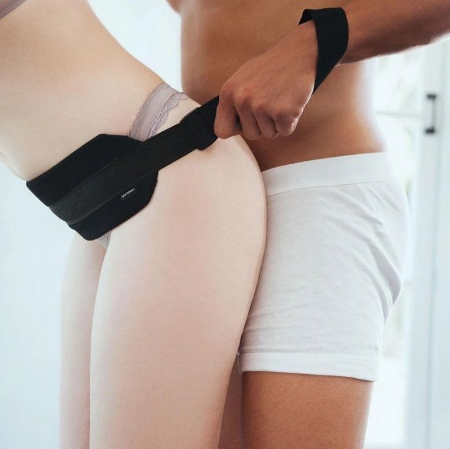 A sex toy you can really 'get behind!' This 'cum... Sportsheets - I Like It Doggie Style Strap - Black photo-2
