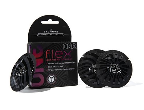 The First Condom made with graphene, making it ultra thin an... One Condoms - Flex Ultra Thin Condoms 3's Pack photo-3
