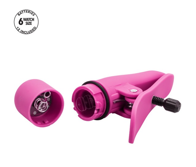Engage in erotic nipple fun with the designer Nipple Play Ni... CEN - Nipplettes Vibro Clamps - Pink photo-6