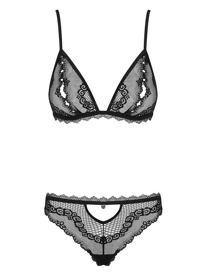 The perfect colour of underwear for a wonderful night? Of co... Obsessive - Millagro Set - Black - S/M photo-7