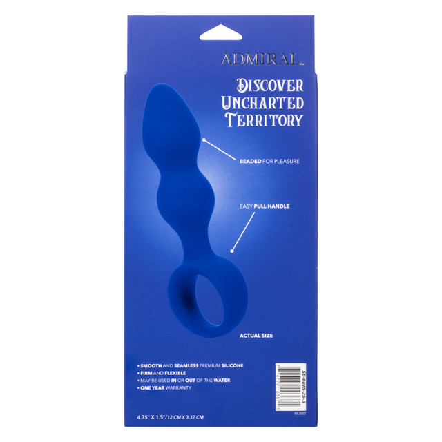 Experience ultimate pleasure with the Admiral® Advanced Bead... CEN - Admiral Advanced Beaded Plug - Blue photo-10