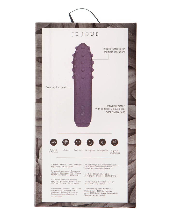 Meet Duet, a multi-surfaced bullet vibrator with small, roun... Je Joue - Duet Bullet Vibrator - Purple photo-13