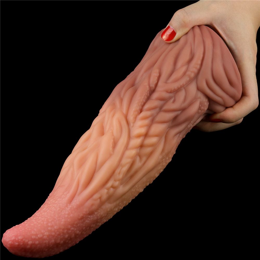Built to deliver the most lifelike satisfaction, Love Toy du... Lovetoy - 10'' Dual Layered King Sized Tongue photo-5