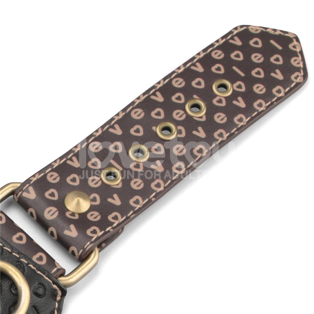 Immerse yourself in a blend of luxury and rustic charm with ... Lovetoy - Rebellion Reign Hand Cuffs - Black photo-6