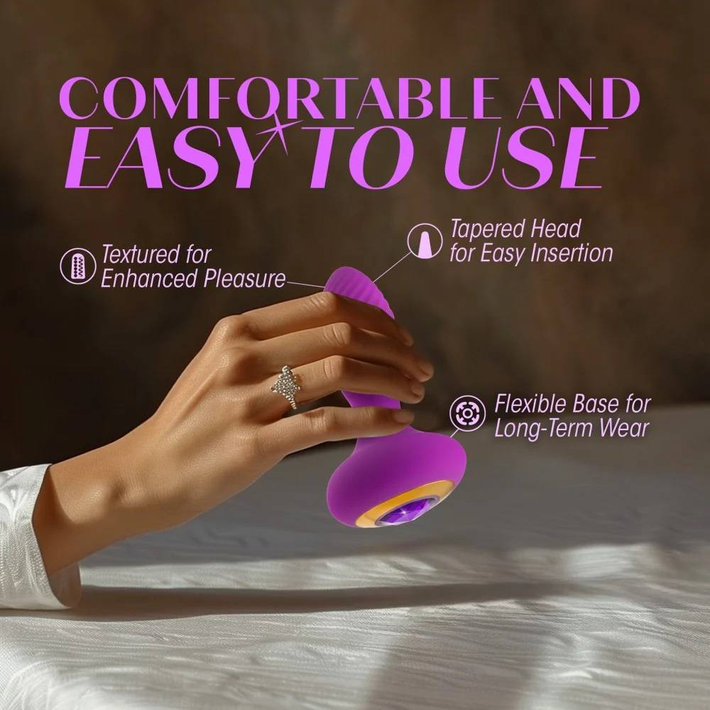 Channel your most passionate desires with the Oh My Gem Char... Oh My Gem - Charm Vibro Plug - Amethyst photo-3