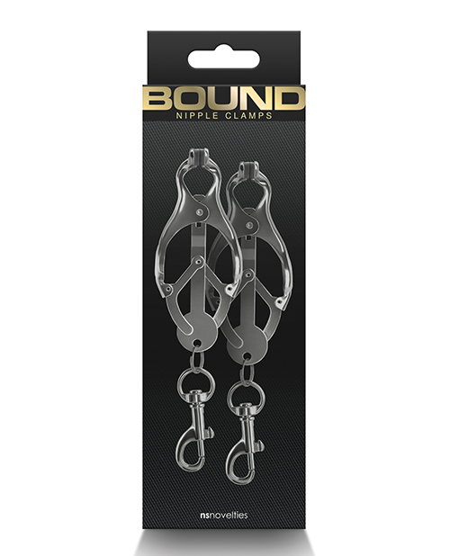 Bound Adjustable Nipple Clamps are for erotic and stimulatin... NS Novelties - Bound C3 Nipple Clamps - Gunmetal photo-3