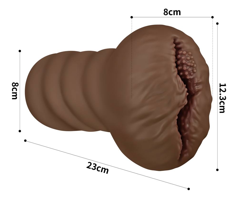 Highly detailed and expertly hand crafted, this realistic al... Lovetoy - Alien's Pie Masturbator #1 - Brown photo-10