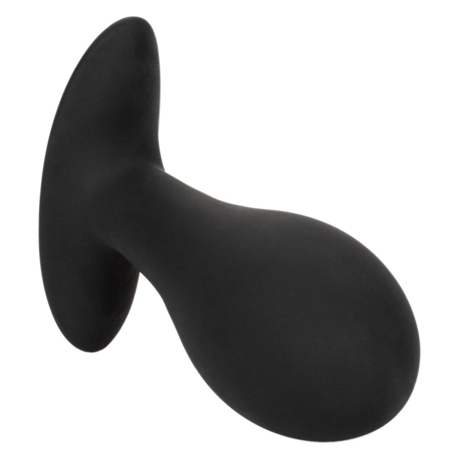 The CalExotics Large Weighted Silicone Inflatable Plug is a ... CEN - Weighted Inflatable Plug L - Black photo-8