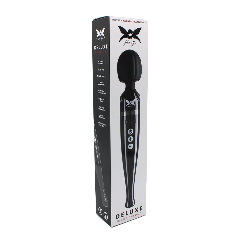 The Pixey Deluxe, world’s most powerful wireless massage wan... Pixey - Deluxe Massager - Black Chrome photo-9