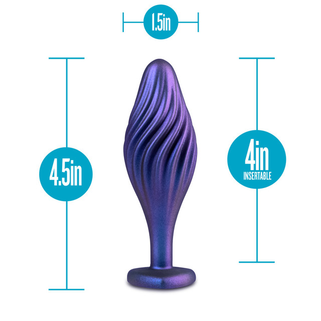Whether you're a beginner or an experienced anal enthusi... AAM - Swirling Bling Plug - Blue photo-6