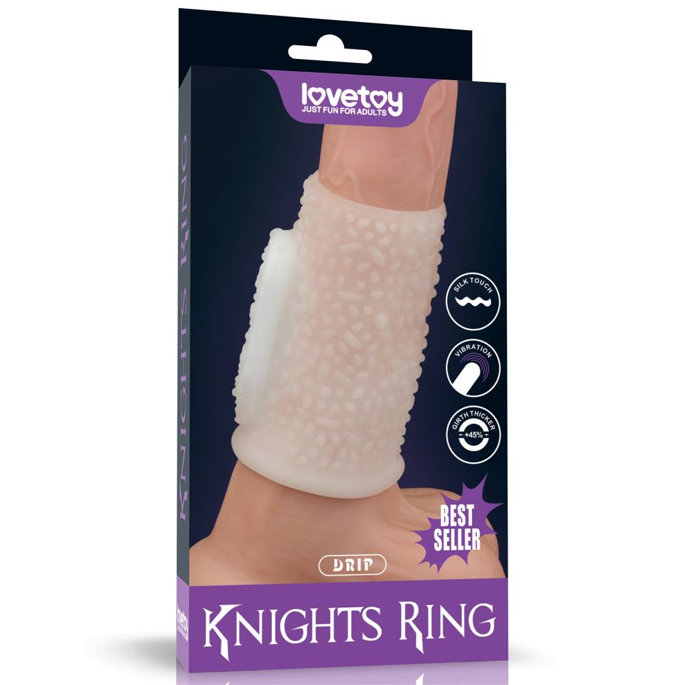 Knights Ring is a great choice for individuals and partners ... Lovetoy - Knights Drip Vibro Ring - White photo-9