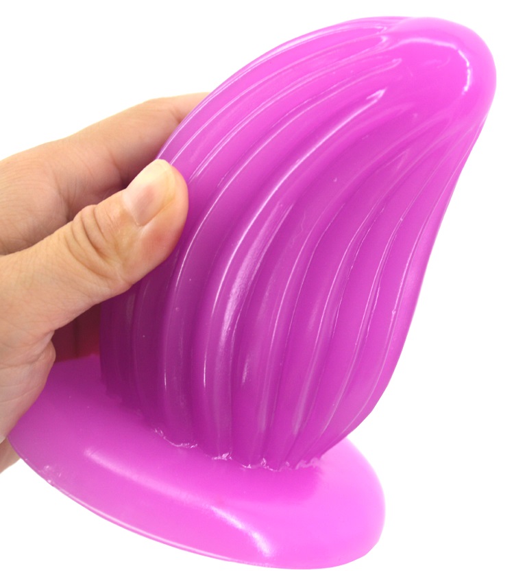 Small conch shape anal plug,environmental healthy, easy clea... FAAK - Small Conch Anal Plug - Purple photo-3