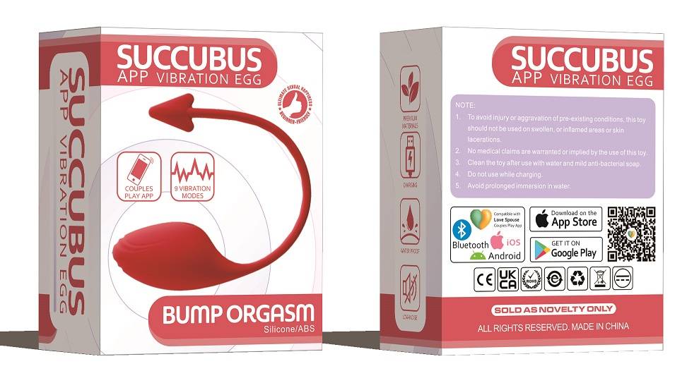 9 Kinds of vibration
Charging time: 120 Mins
Length of use:... Secwell - Succubus Vibro Egg - Red photo-18