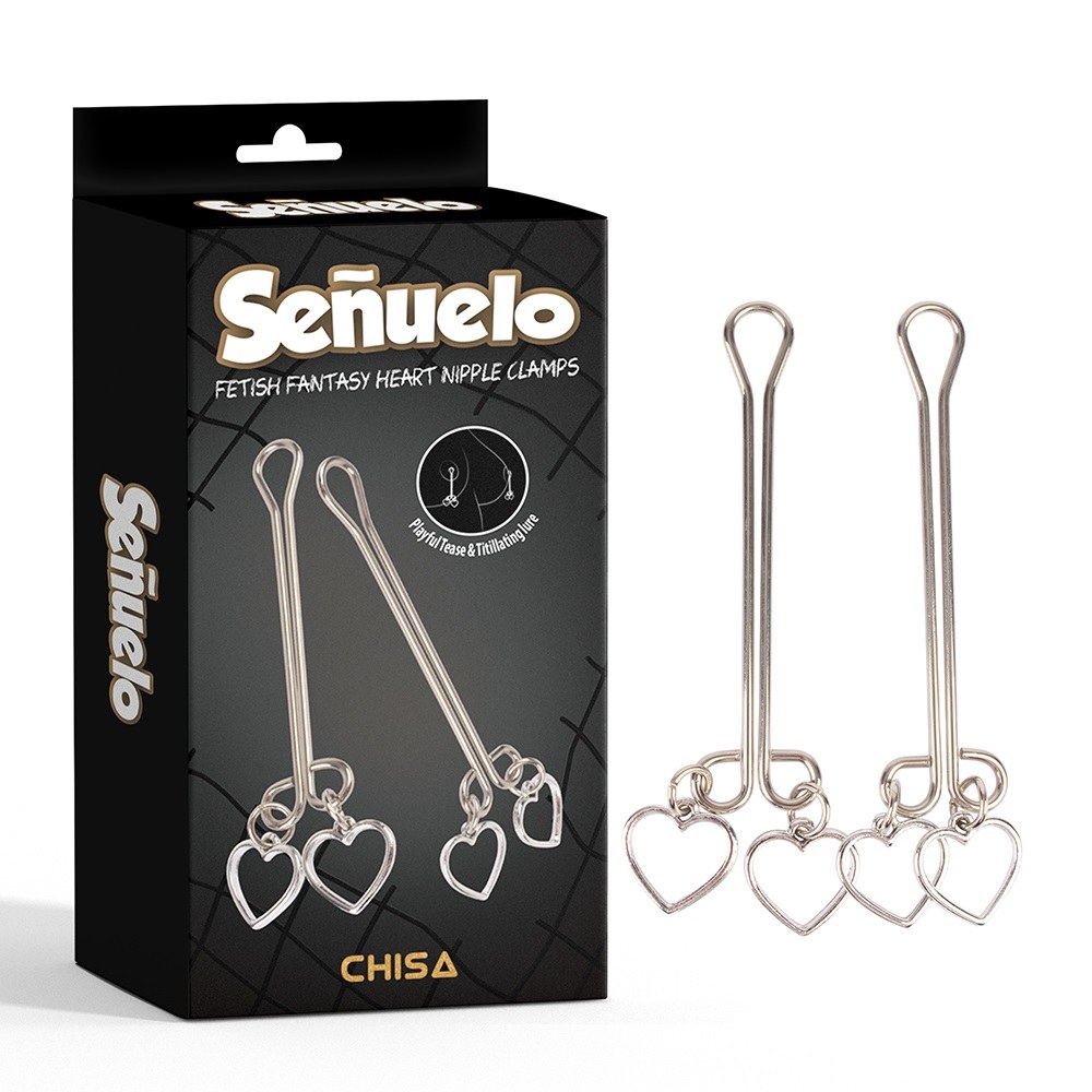 Nipple Play, Easy to Wear, Non-Piercing
Material: Stainless... Chisa - Heart Nipple Clamps photo-6