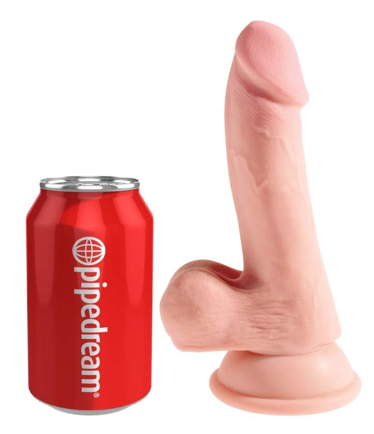 The King Cock Plus 6.5" Triple Density Cock with Balls ... King Cock - Triple Density w Balls 6.5" - Flesh photo-8