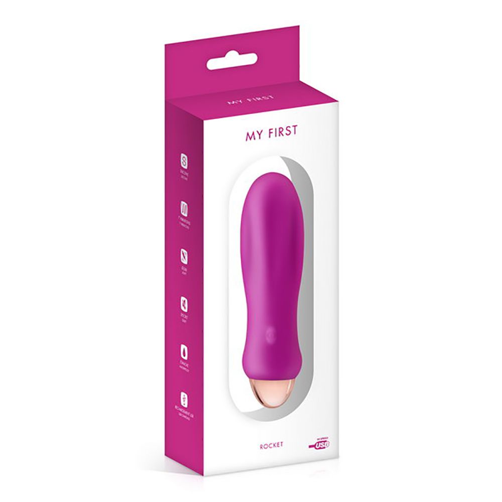 Powerful and silent, your will greatly appreciate this vibra... My First - Rocket Vibrator - Pink photo-3