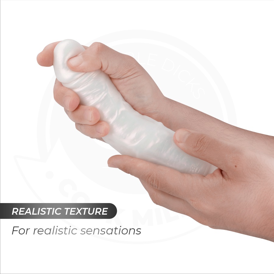 The COCK MILLER 20.5 cm is a unique piece in the erotic toy ... Cock Miller - 20.5cm Lighting Vibro Dildo - Pearl photo-5