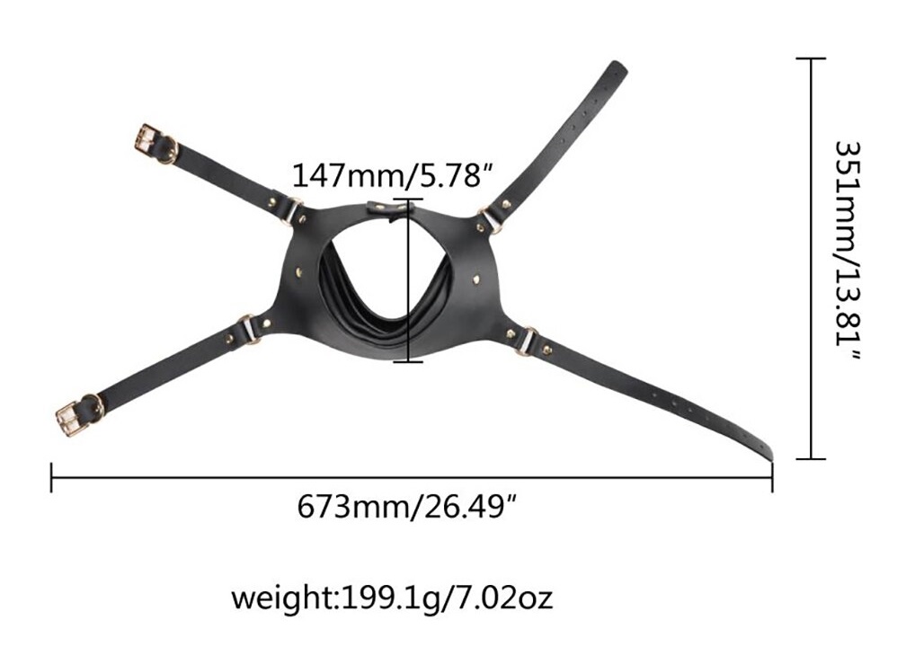 PU Leather face mask MT - Naughty Slave Mask - Black photo-3