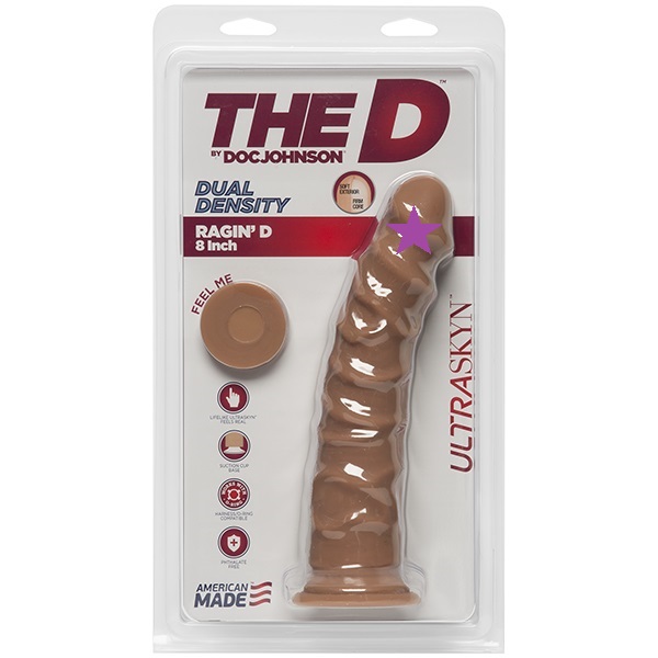Everybody wants it! The Ragin' D is eight full inches of... Doc Johnson - 8" Ragin D Realistic Dildo - Caramel photo-2