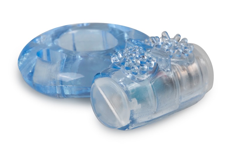 Spoil yourself and your partner with this wonderful vibratin... Easytoys - Studded Vibro Ring - Blue photo-3