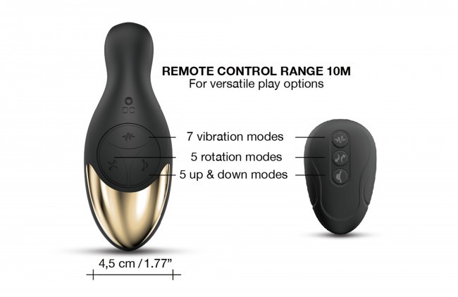 As an improved prostate massager equipped with three motors,... Dorcel - Multi P-Joy Anal Vibe - Black photo-6