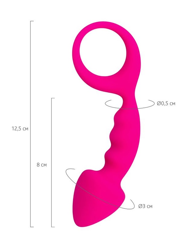Bong The small plug size is ideal for the first experience. ... ToDo - Bong Anal Plug - Pink photo-8