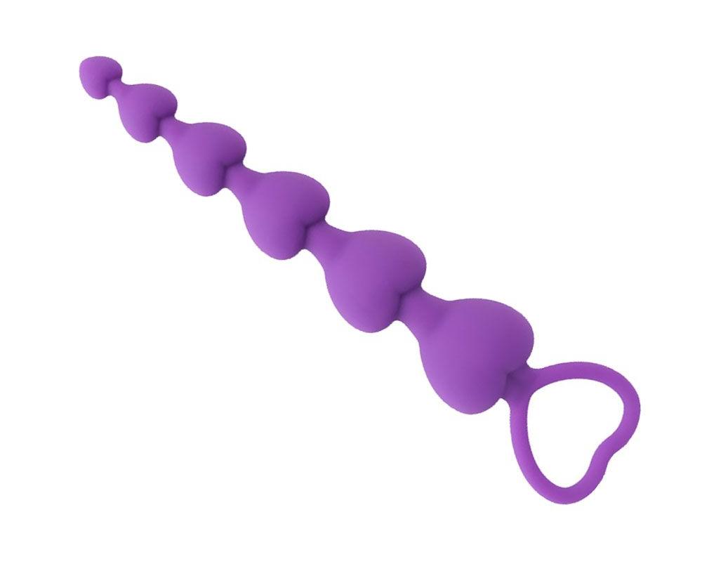 Silicone heart-shaped anal beads
Total L: 185mm ... MT - Heart Anal Beads - Purple photo-4