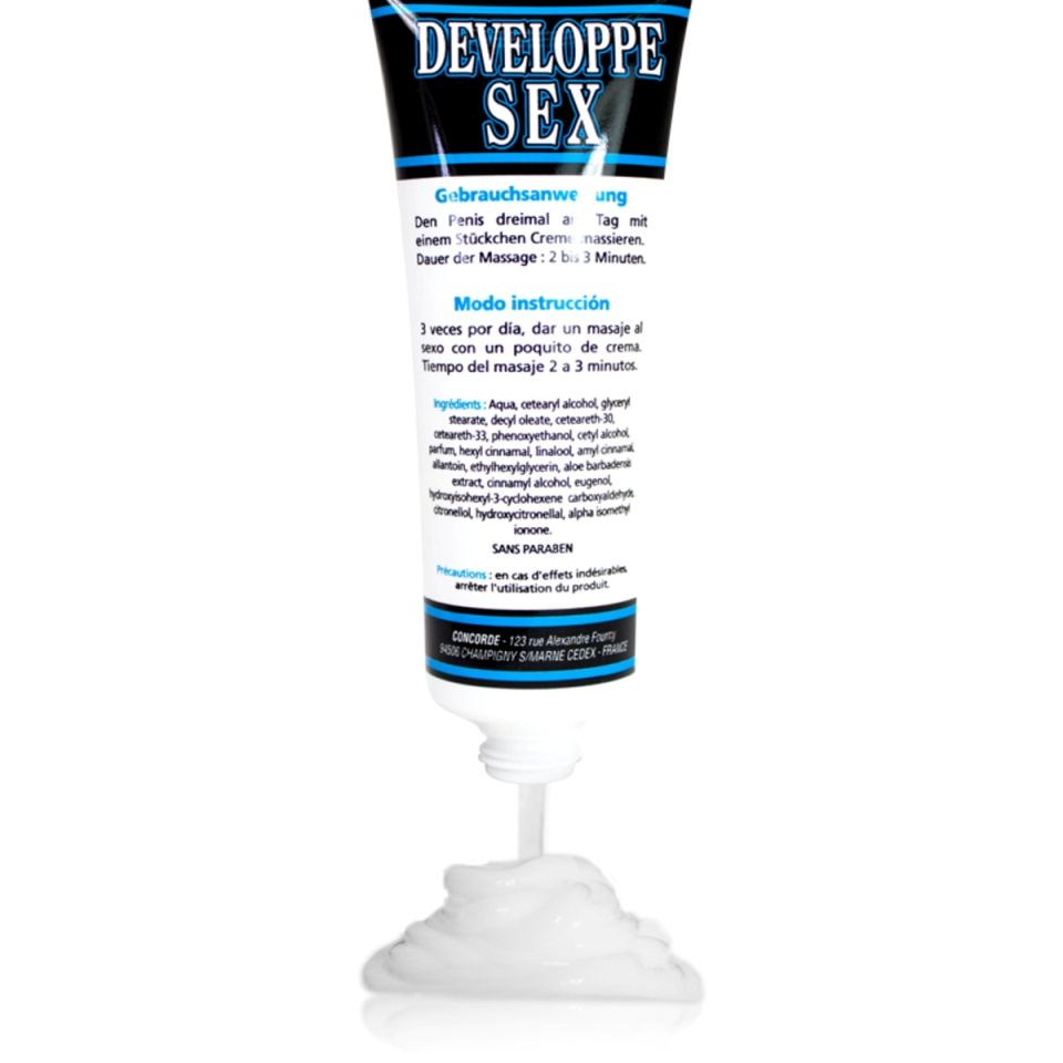 Potential increase in penis length & girth. Should optimize ... Concorde - Developpe Sex Cream 50ml photo-2